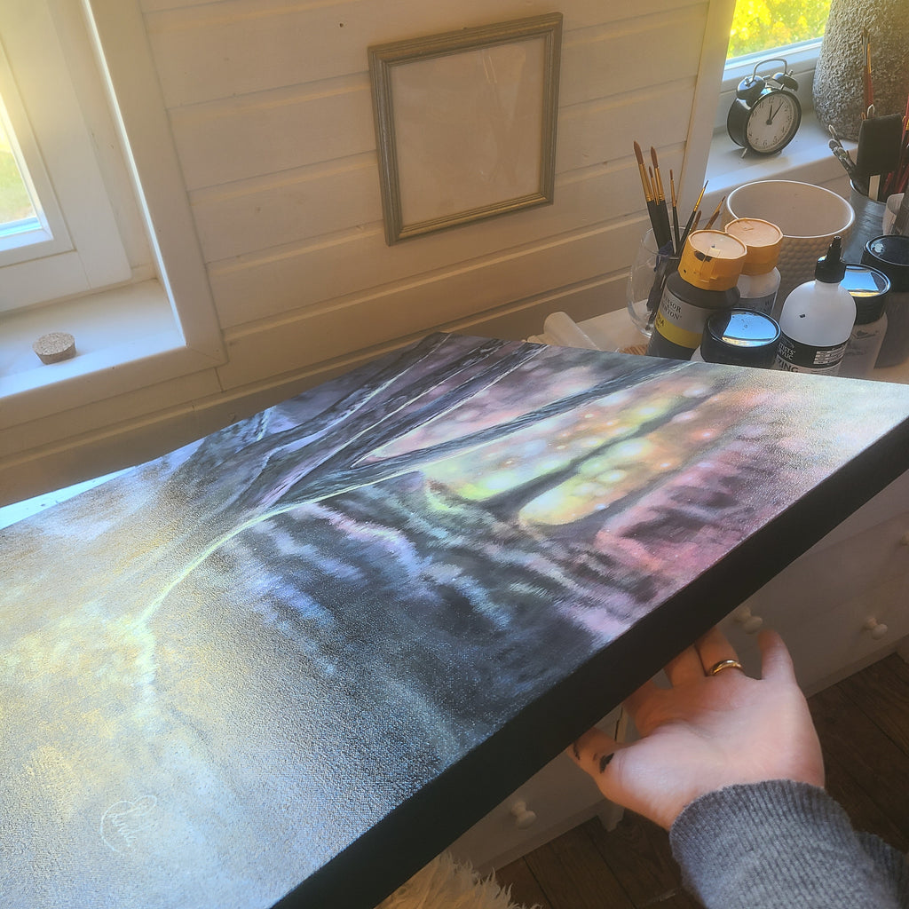 Björkar vid Sandvikens Strand